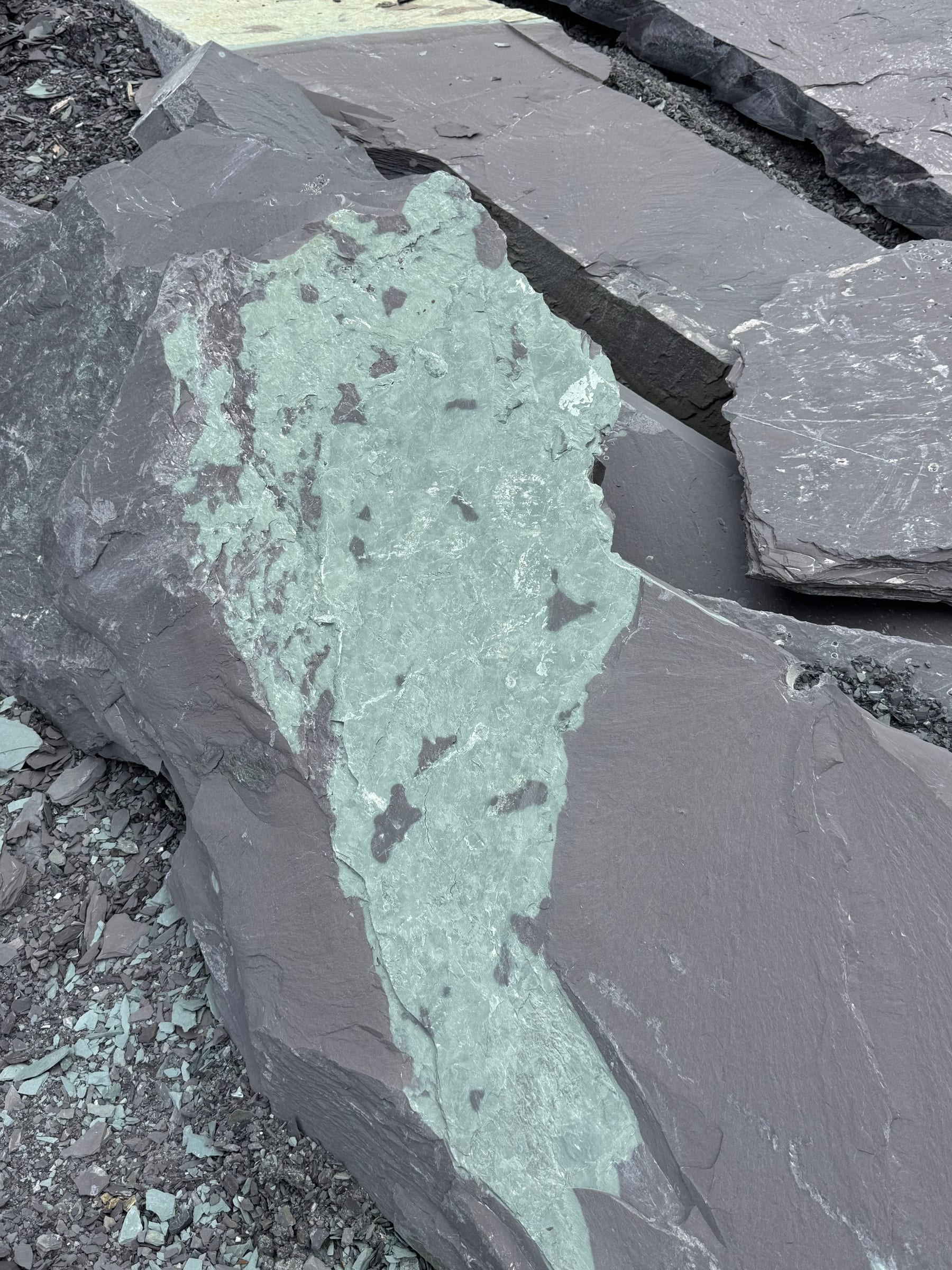 Slate processing detail